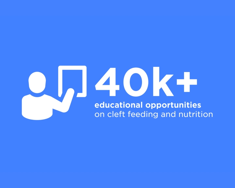 Peluang pendidikan 4-K+ tentang pemberian makanan dan nutrisi sumbing